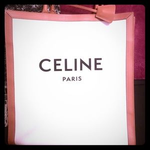 Vertical Celine Cabas in Canvas